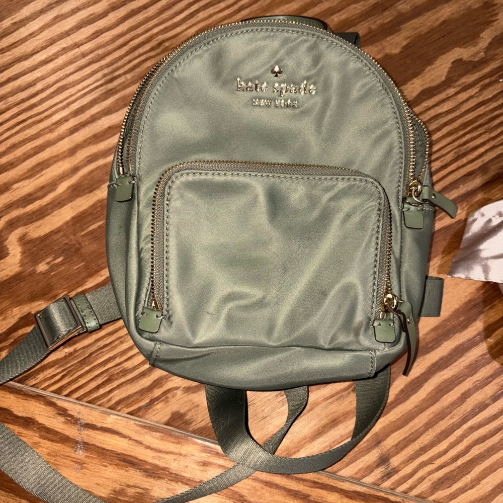 Kate Spade Green Mini Backpack